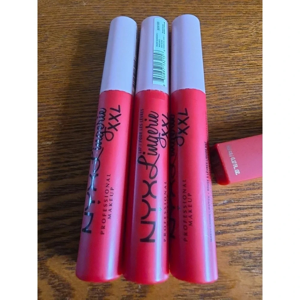 3 NYX Lingerie XXL‎ Lipstick .13 oz 